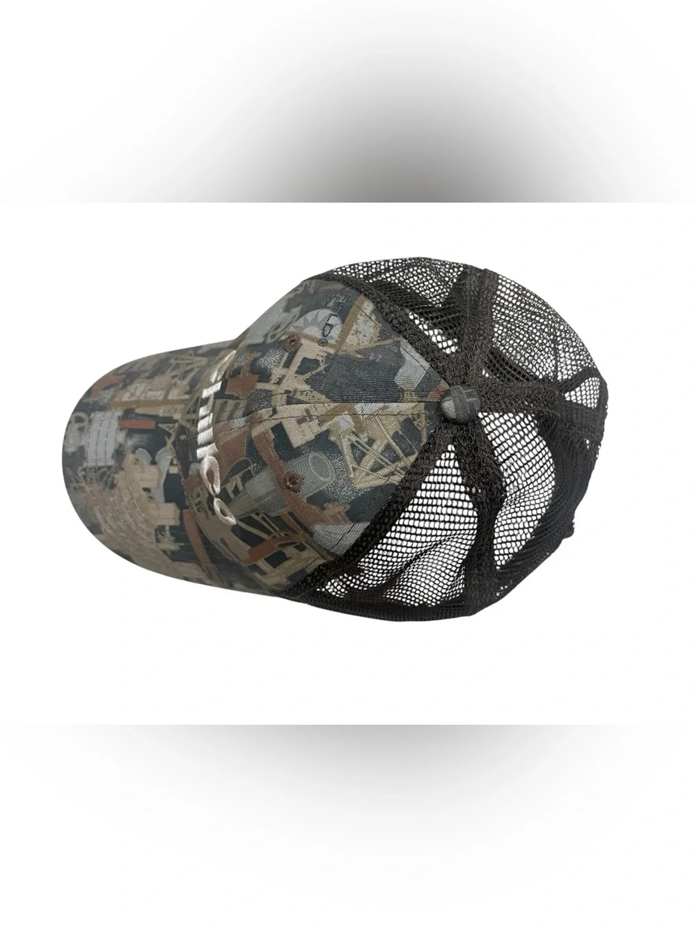 Chillico Branded Trucker Hat in Camo Print